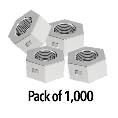 BZP Steel Hex Nuts M12 1000 Pack