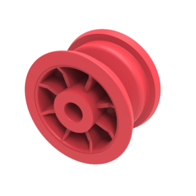 Red Polypropylene 100mm (4") Rim
