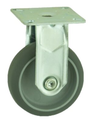 Electrically Conductive Rubber Plate Fixed Castor 150mm 100kg Load