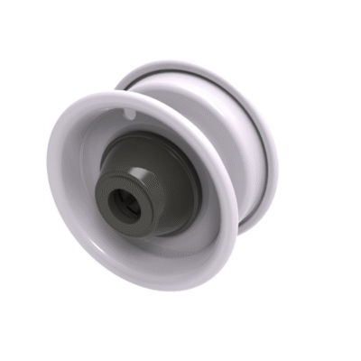 Grey Steel 100mm (4") Rim