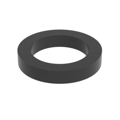 Flat black washer 12mm internal, 18mm outer x 2mm thick