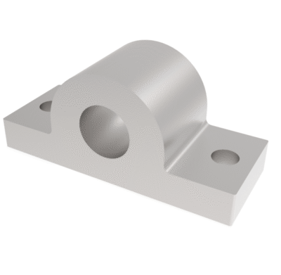Axle bracket open end cast iron