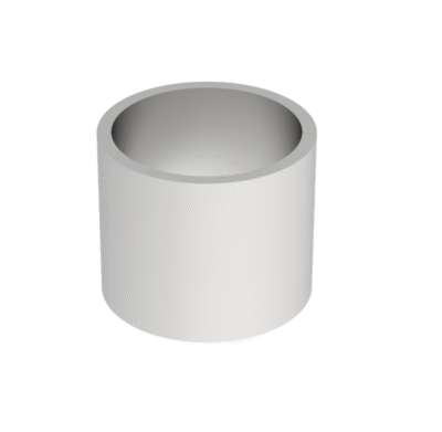 Reducer steel 12mm down to 10mm 10mm depth steel zinc finish