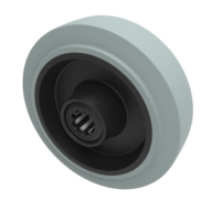 Grey Rubber Wheels