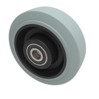Grey Rubber Wheels