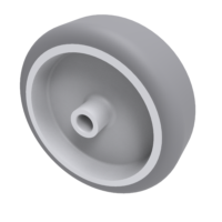 Grey Rubber Wheels