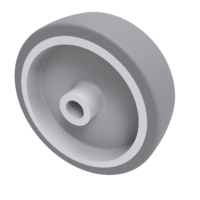 Grey Rubber Wheels