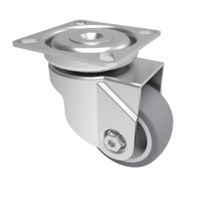Rubber Swivel Castor Plate 50mm 50kg