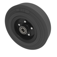 Black Rubber Wheels