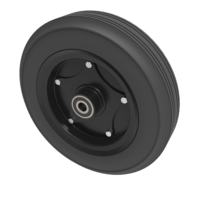 Black Rubber Wheels