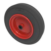 Black Rubber Wheels
