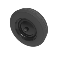 Black Rubber Wheels