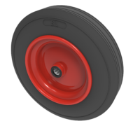 Black Rubber Wheels