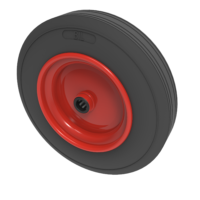 Black Rubber Wheels