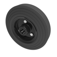 Black Rubber Wheels