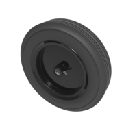 Black Rubber Wheels