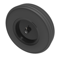 Black Rubber Wheels
