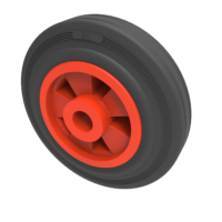 Black Rubber Wheels