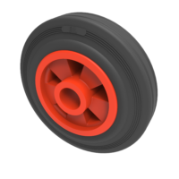 Black Rubber Wheels