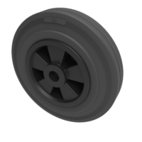 Black Rubber Wheels