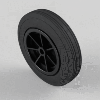 Black Rubber Wheels