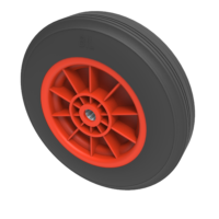 Black Rubber Wheels