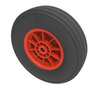Black Rubber Wheels