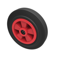 Black Rubber Wheels