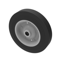Black Rubber Wheels
