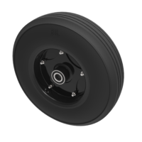 Black Rubber Wheels