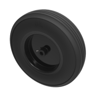 Black Rubber Wheels